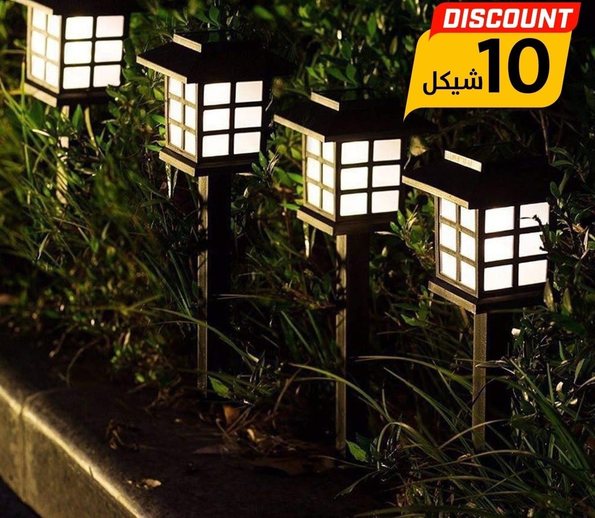 فانوس ليد صغير اسود