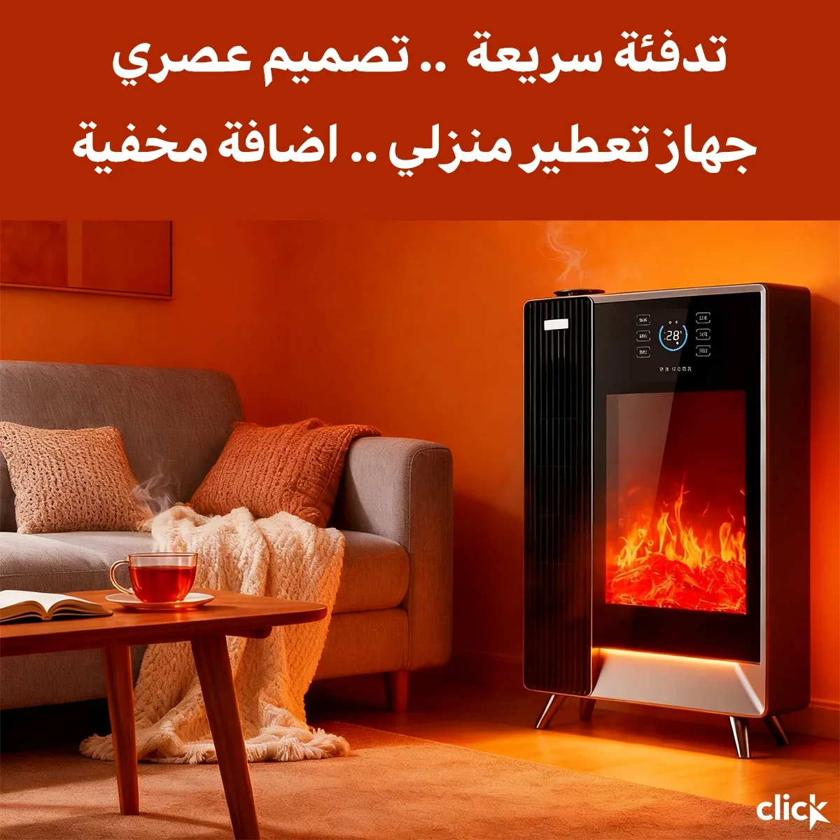 مدفئة مع شاشة